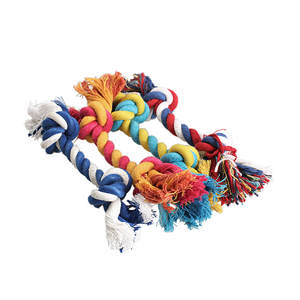 Игрушка-веревка для жевания домашних животных, 4 размера, Интерактивная дешевая хлопковая веревка для игрушек собак - Product Image 3