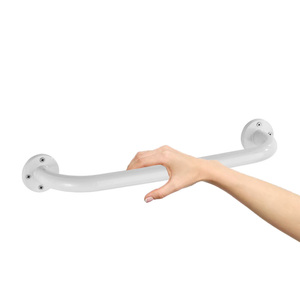 Barre d'appui murale en métal blanc pour baignoire, 40 cm, support de sécurité - Product Image 1