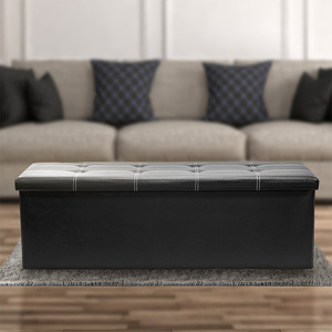 <span class=keywords><strong>Venta</strong></span> caliente de productos para el hogar de cuero plegables banco de almacenamiento al aire libre - Product Image 5