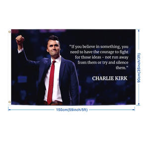 Banderas Personalizadas para el 250 Aniversario DE LA Independencia DE LOS Estados Unidos Bandera de <span class=keywords><strong>Charlie</strong></span> Kirk para Atmósfera Festiva Varios Países - Product Image 5