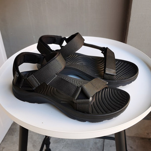 Sandalias de Plataforma con Correa para Hombre, Talla Grande, Duraderas, con Suela Gruesa de EVA que Absorbe los Impactos, para Campamento, Aire Libre, Estilo Moderno y Sencillo, para Verano - Product Image 1