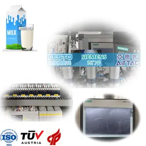 Taze süt üretim hattı pastörize sütlü üretim-line küçük uht süt üretim ve paketleme hattı