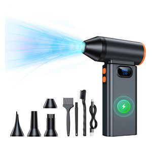 ปืนเป่าลมอัดไฟฟ้าอเนกประสงค์ 125000 รอบต่อนาที เครื่องเป่าฝุ่นแบบพกพาขนาดเล็ก พัดลมเทอร์โบแรงสูง พร้อมหน้าจอแสดงพลังงาน - Product Image 1