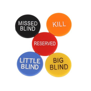 Jetons de poker à bouton aveugle haute visibilité optimisés avec conception de plateau unique Expérience de jeu améliorée - Product Image 3