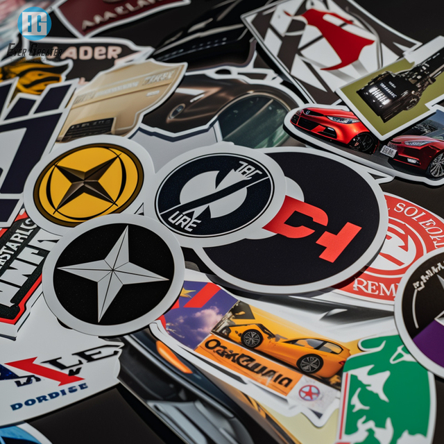 Custom Waterproof Adhesive Pictures of Decals for Motorcycles Sticker Private Label Peel Off Sticker Made in China