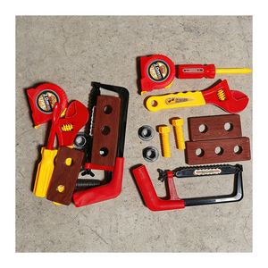 Mechanical Engineer <b>Tool</b> <b>Set</b> Wooden Workbench Toolbox Drill Construction Pretend Play Educational Learning Activity Toy - Product Image 6