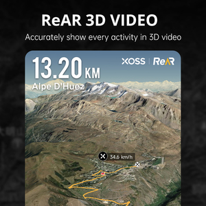 Ordinateur de vélo GPS XOSS NAV, écran LCD segmenté 2,4'', étanche IPX7, autonomie de 33 heures, capteur sans fil ANT+, compteur numérique, compteur de vitesse - Product Image 6