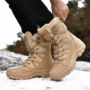 Stivaletti invernali da donna impermeabili in lana da donna con stivali da neve caldi per la stagione autunnale per gli uomini - Product Image 5