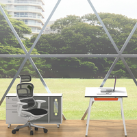 Style design moderne dans une variété de couleurs disponibles avec pieds en acier à tube trapézoïdal pour tables de conférence