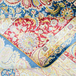 9x12ft Ouzbékistan Soumak mélange extérieur aspect persan grands tapis en soie à vendre - Product Image 6