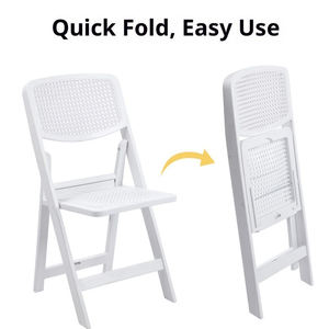 Chaise pliante respirante à dossier incurvé pour la maison, le bureau, sièges robustes - Product Image 5