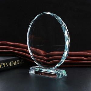 Piala Kristal K9 Kosong Grosir dari Produsen, Piala Penghargaan Kaca Kristal Kustom dengan Alas Transparan - Product Image 2