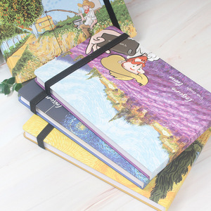 Sáng Tạo Van Gogh Dây Đeo Bìa Cứng Sinh Viên Nghệ Thuật Máy Tính Xách Tay A5 Kích Thước In Giấy Dày Sơn Dầu Phác Thảo Cuốn Sách Cho Lưu Ý - Product Image 3