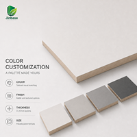 Panneau MDF E0 moderne, écologique, résistant à l'humidité, imperméable, ignifuge, avec placage bois et surface mate douce