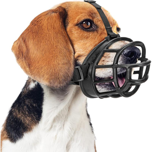 En gros, Muselière pour chien en plastique massif de qualité, personnalisable, réglable, anti-morsure, anti-mastication et anti-aboiement - Product Image 1