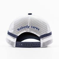 Gorras Trucker Personalizadas de Malla Transpirable con Logotipo Bordado en 3D, Diseño de 5 Paneles, Gorra Trucker Deportiva para Exteriores