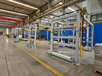 Emballage extensible de palette à bras rotatif Machine d'emballage automatique de palettes Distributeur de feuilles supérieures pour l'emballage de boissons alimentaires Film PE bois