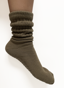 Chaussettes de yoga longues et amples de couleur unie, chaussettes de ballet populaires, chaussettes de Pilates, chaussettes de studio pour femmes avec poignées - Product Image 4