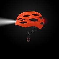 Casque de vélo de route/vélo GUDOOK EPS+PC pour la protection sportive en plein air, réglable, avec éclairage avant et arrière à charge USB