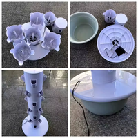 Planteur vertical de système hydroponique d'intérieur commercial 5 couches hydroponique élèvent le pot de légume d'intérieur de tour