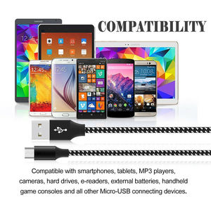 Cable Micro USB de Carga y Datos Trenzado V8 de 20cm, 1m, 1.5m, 2m, 5m (2021) - Product Image 6
