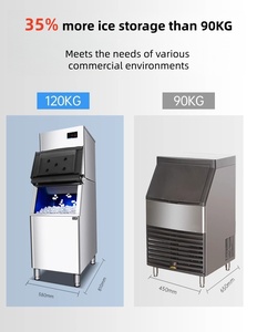 Machine à glaçons commerciale de petite taille 45KG-700 livres |   Machine à glaçons automatique pour la maison, le bureau et les appareils de cuisine - Product Image 3