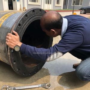 Tuyau de boue d'aspiration d'eau en caoutchouc de dragage marin flexible résistant à l'usure de grand diamètre traitement de coupe personnalisé disponible - Product Image 2