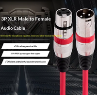 Câble audio XLR mâle vers femelle 3 broches BHA XC1 1M, câble d'extension de microphone équilibré pour mixeur, amplificateur, haut-parleur, nouvelle arrivée
