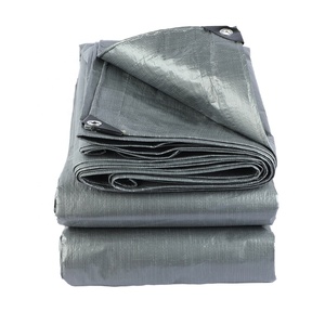 <span class=keywords><strong>Lona</strong></span> Impermeable Multiusos de 250 g/m², 4x5 m, <span class=keywords><strong>Lona</strong></span> de Plástico Plateada de PE para Andamios, Construcción, Almacenes y Refugios - Product Image 2