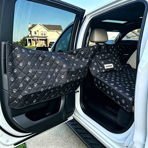 Housse de siège auto pour chien avec extension de banquette arrière, fond rigide, type hamac, lit pour chien - Product Image 4