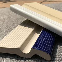 Carreaux de bord de piscine en céramique émaillée antidérapante, 115x240mm, Standard International