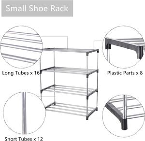 Wholesale 6/7/8-Layer Stainless Steel Detachable Modern <b>Shoe</b> <b>Rack</b> 5 Pipes Per Layer Rust-proof <b>Storage</b> for <b>Shoes</b> Bags Entryway - Product Image 4