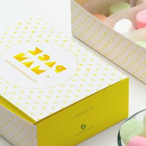 Caja de embalaje de pastel de Chocolate de cartón de laminación mate de lámina de grado alimenticio para <span class=keywords><strong>Donuts</strong></span> mantequilla tiramisú italiano - Product Image 5