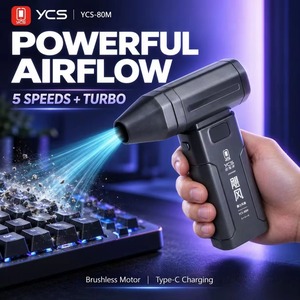 Ventilador sin Escobillas YCS YCS-80M <span class=keywords><strong>de</strong></span> Gran Flujo <span class=keywords><strong>de</strong></span> Aire para Reparación <span class=keywords><strong>de</strong></span> Teléfonos Móviles, Limpieza <span class=keywords><strong>de</strong></span> Placas Base y Teclados, Herramienta para Eliminar Polvo - Product Image 1