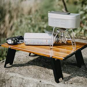 Conjunto de Mesa y Sillas Plegables de Madera para Picnic y Camping, Mesa de Exterior con Cuatro Sillas - Product Image 5