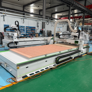 Fresadora CNC para Muebles <span class=keywords><strong>de</strong></span> Panel, Máquina <span class=keywords><strong>de</strong></span> Corte para Trabajar la Madera con Cambiador <span class=keywords><strong>de</strong></span> Herramientas <span class=keywords><strong>de</strong></span> Doble Estación y Fila Recta - Product Image 1