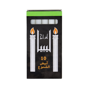 Boxed White Taper Candles 10 Pieces Pack <b>Paraffin</b> Wax Candles Household Lighting Candles Wholesale For Africa Market - Product Image 4