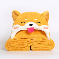 Serviettes de bain pour enfants personnalisées en microfibre de 75 cm, poncho de surf à capuche, serviettes de plage grandes avec capuche, logo, ensemble de serviettes de bain pour bébé