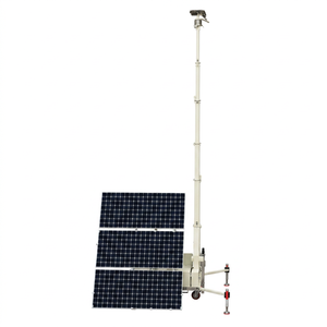 Mobile Trailer <strong>Solar</strong> Generator <strong>Light</strong> Tower LED Lamps Battery Powered Off Grid For Disaster Relief And Emergency - Product Image 1