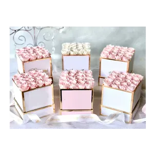 wholesale PENGXUAN top seller forever roses in a box Flower shop wholesaler roses in acrylic box gift Christmas Gift
