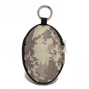 Échantillon Gratuit : Étui à Clés de Voiture Grande Capacité en Forme de Grenade, Porte-Monnaie à Fermeture Éclair avec Crochet Métallique, Pochette à Clés Zippée - Product Image 1