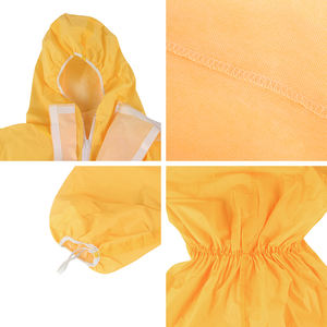 ชุดทำงานทิ้งงาน OEM เสื้อผ้านิรภัยสำหรับ3B สารเคมีกรดวัสดุ PE P EOS ชนิดฆ่าเชื้อ - Product Image 5