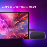 Rétroéclairage TV Pleine Couleur Éclairage Ambiant pour Moniteur PC 4K HDTV - Kit de Synchronisation Compatible Bande Lumineuse LED 12V