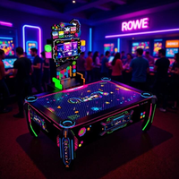Machine d'arcade de hockey sur air à monnayeur pour 2 joueurs avec fonction multi-balles pour centres de divertissement et salles de jeux (FEC)