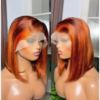 100% cabello humano virgen vietnamita SDD Bob corto cabello humano sin procesar Cierre de encaje pelucas sin pegamento vendedores cabello humano HD pelucas frontales de encaje
