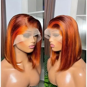 100% cabello humano virgen vietnamita SDD Bob corto cabello humano sin procesar Cierre de encaje pelucas sin pegamento vendedores cabello humano HD pelucas frontales de encaje - Product Image 2