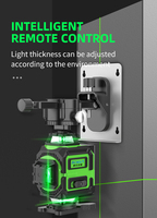 Livella Laser Verde Industriale a 16 Linee Rotante Automatica 360 Gradi Orizzontale Verticale per Fai-da-Te Colore Laser Verde