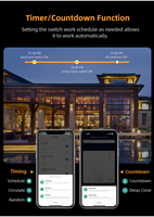 Interrupteur intelligent ZigBee Smart Life APP 12 3 4 Gang EU Contrôle vocal AI Affichage LED Induction micro-ondes Automatisation domestique Module DIY