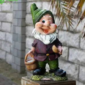 10 "Antique Funny Garden Gnome Hình Bảy Chú Lùn Bức Tượng Bán Buôn