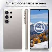 Versi Global Ponsel S26 Ultra 5G 7.3 Inci Tanpa Kunci Dual SIM CDMA Prancis HD 16GB+1TB Kamera 108MP Deca Core 100W Android 15 OLED